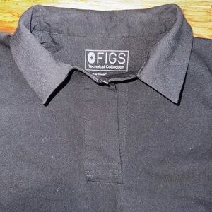 Figs Women's Black Scrub Top